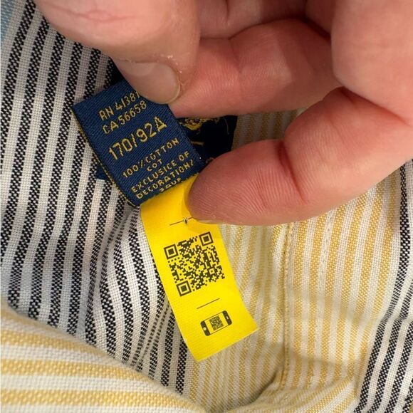 Polo Ralph Lauren Multi Stripe Button Down Classic Oxford Fit Shirt sz XL - Picture 4 of 10